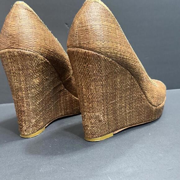 Tory Burch Preppy Quiet Luxury Casual Business Casual Cocktail Wedges 9M - Picture 15 of 15